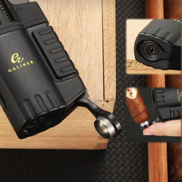Accessoire de cave à cigares - Briquet FURY à 4 torches