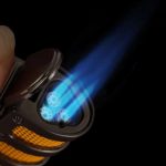 Briquet professionnel à 3 flammes pour cigares FLYKE