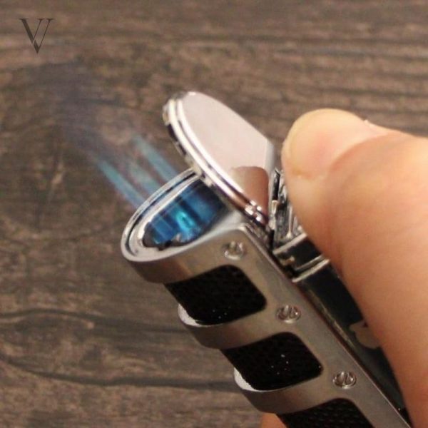 FLYKE chalumeau avec 3 torches, idéal pour fumeurs