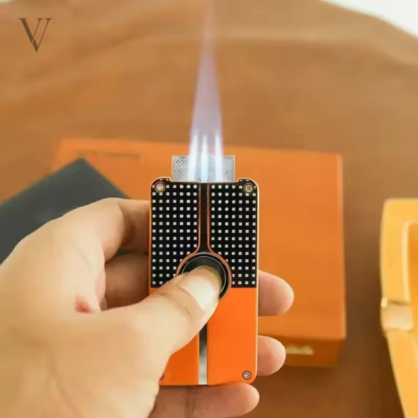 Briquet à cigares avec trois flammes puissantes