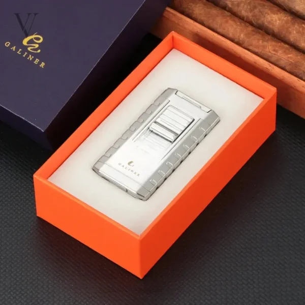 Briquet à cigares avec flamme chalumeau ajustable