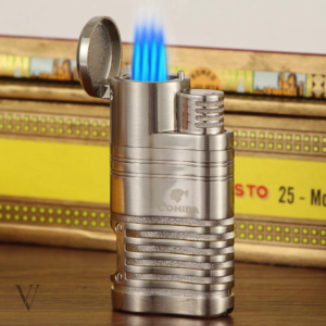 Accessoire de cave à cigares, briquet puissant 4 torches