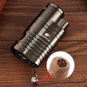Briquet NewPunch, design élégant avec 4 flammes