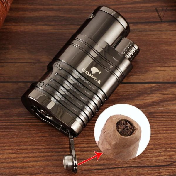 Briquet NewPunch, design élégant avec 4 flammes