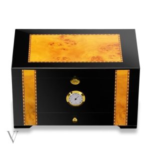 Cave à cigares de luxe - capacité de 75 cigares
