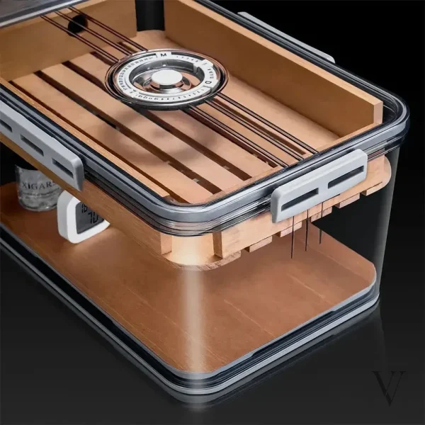 Humidor en verre pour passionnés de cigares