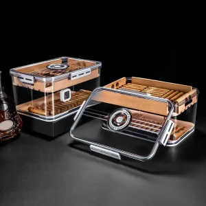 Humidor moderne en verre pour cigares