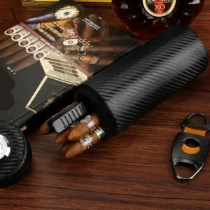 Cave à cigare Cylindre - ORBAL CARBON en design élégant