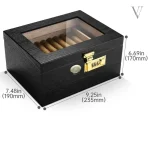Coffret de luxe avec cave et accessoires pour cigares