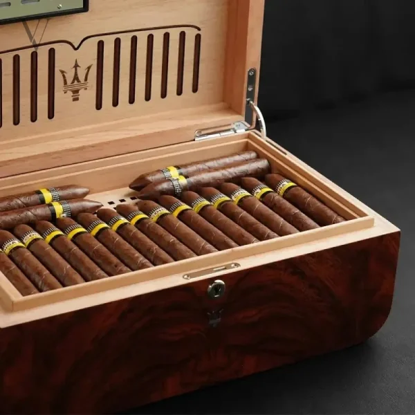 Coffret à cigares Poseidon, design raffiné et pratique