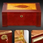 Coffret à cigares élégant en bois de cèdre