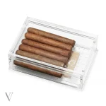 Humidor design transparent pour garder les cigares frais