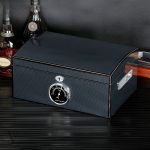 Cave à Cigare Troubadour Carbone, humidification optimale