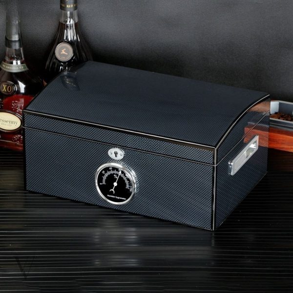cave-a-cigare-cohiba-troubadour-1 Cave à Cigare Troubadour Carbone, humidification optimale