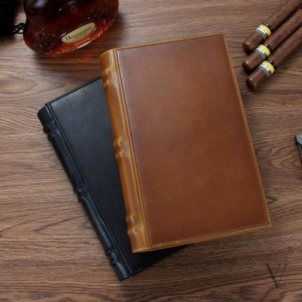 Humidor élégant en cuir pour cigare