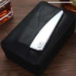 Étui en cuir pour cigare de voyage