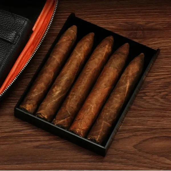 Humidor en cuir de luxe pour cigars