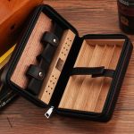 Coffret de voyage en cuir pour cigares