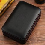 Humidor portable en cuir pour cigares