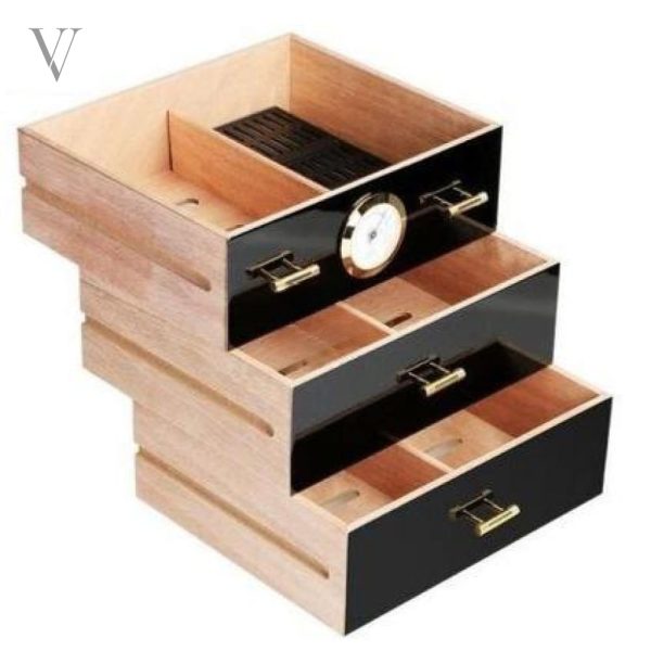 Humidor de luxe J.HOOVER, parfait pour amateurs de cigares