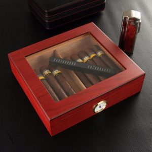 Humidor en verre JANGO pour cigares raffinés