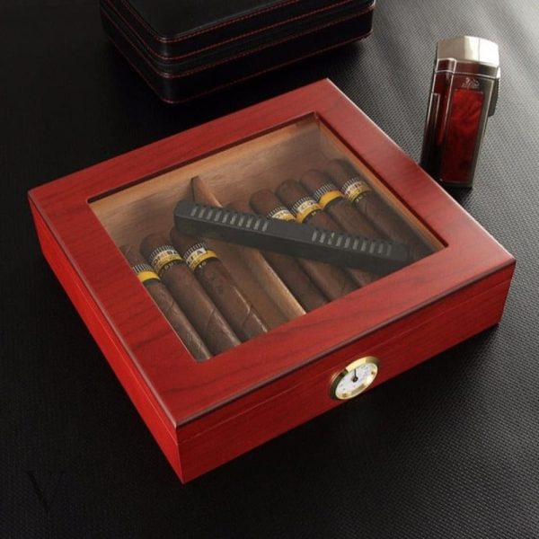 Humidor en verre JANGO pour cigares raffinés