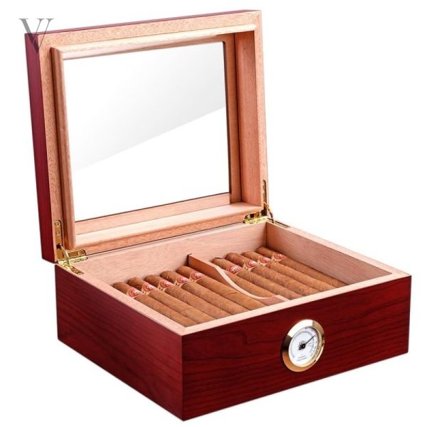 Humidor vitré pour une conservation parfaite des cigares