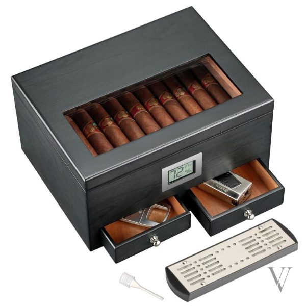Coffret à cigare DUNE avec humidificateur intégré