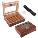 Humidor élégant en bois pour conservation des cigares