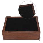 Coffret à cigares avec finition soignée et vitrée