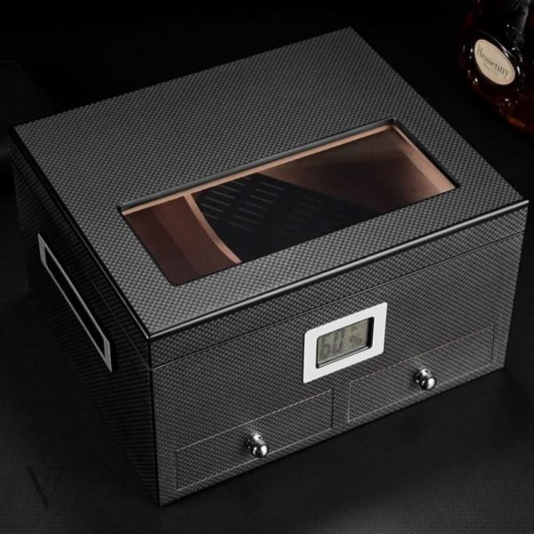 Humidor vitré de luxe pour cigares