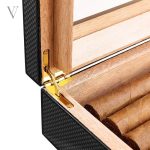 Coffret à cigares CARBON, style moderne et pratique