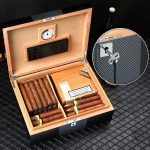 Cave à Cigares DUAL CARBON, design moderne et élégant