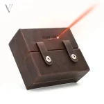 Étui à cigare en cuir pour un voyage élégant