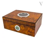 Cave à cigares luxe avec hublot pour 50 cigares - vue 2
