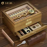 Coffre à cigares Orbis Vault, sécurité et style réunis