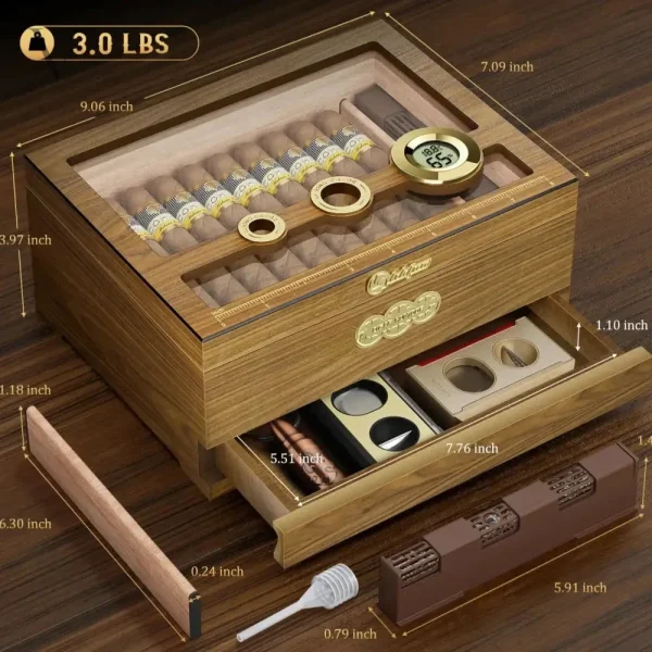 Coffre à cigares Orbis Vault, sécurité et style réunis