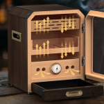 Boîte à cigares en bois raffiné