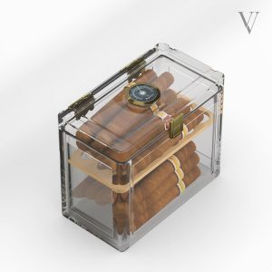 Cave à cigares design pour une présentation raffinée