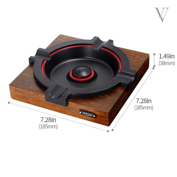 Cendrier fonctionnel pour cigares, design ELITE, 4 compartiments