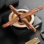 Accessoire en céramique, style moderne cendrier ELITE 4 cigares