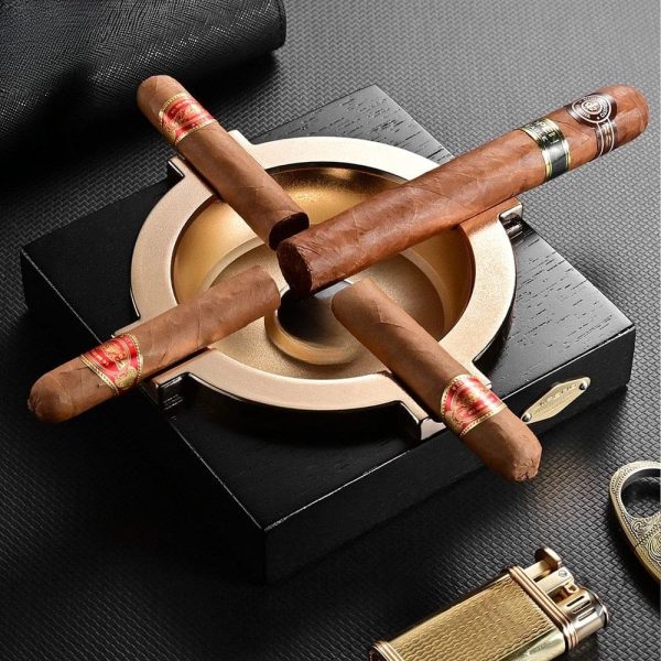 Accessoire en céramique, style moderne cendrier ELITE 4 cigares