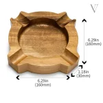 Cendrier design pour 4 cigares, idéal pour amateurs