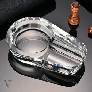 Cendrier à cigare en cristal, résistance et style réunis