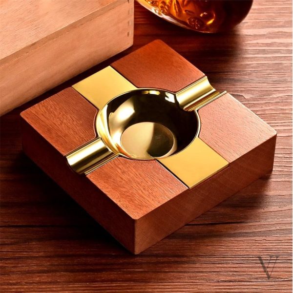 Cendrier design IRON BELT, idéal pour amateurs de cigares