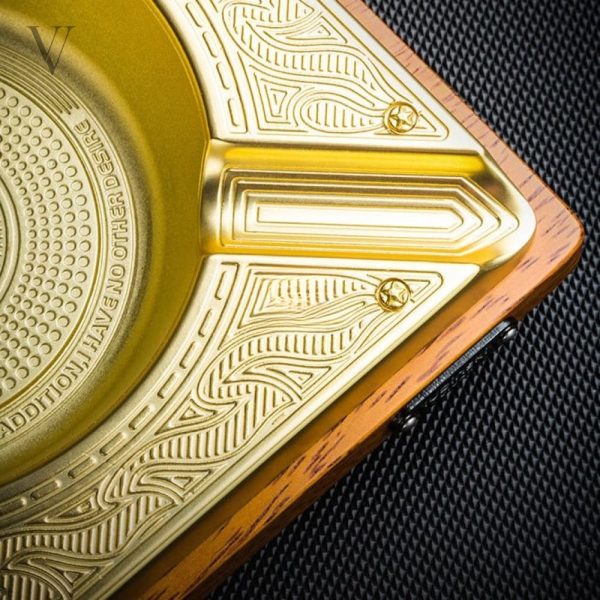Cendrier moderne Pyras, parfait pour cigares de luxe