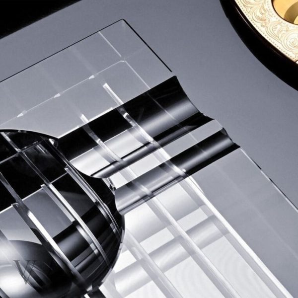 Cendrier à cigares en cristal, parfait pour la décoration