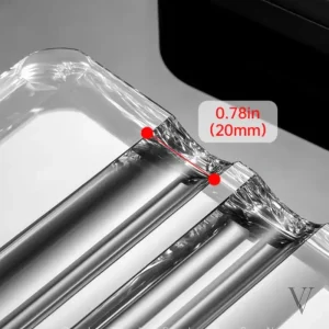 Cendrier transparent, idéal pour les moments de dégustation