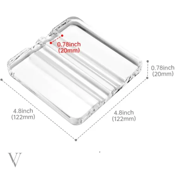 Cendrier en verre, essentiel pour fumeurs de cigares
