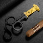 Ciseaux coupe-cigare pliables pour un transport facile